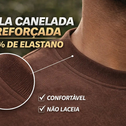 Kit 3 Camisetas Oversized Básicas 100% Algodão 30.1