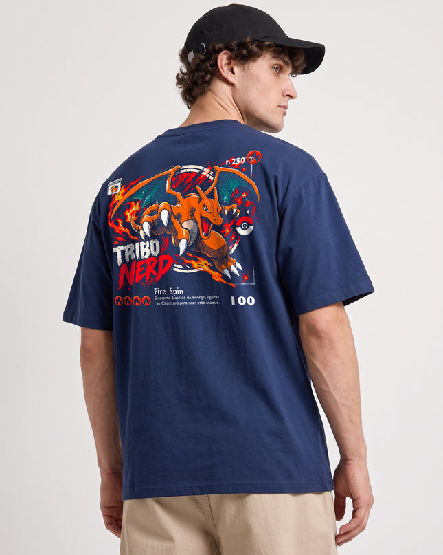 CAMISETA CHARIZARD FIRE SPIN - POKÉMON