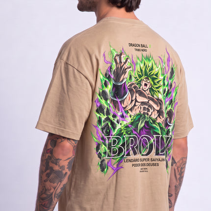 CAMISETA MASCULINA BROLY LENDÁRIO SUPER SAIYAJIN - PODER DOS DEUSES