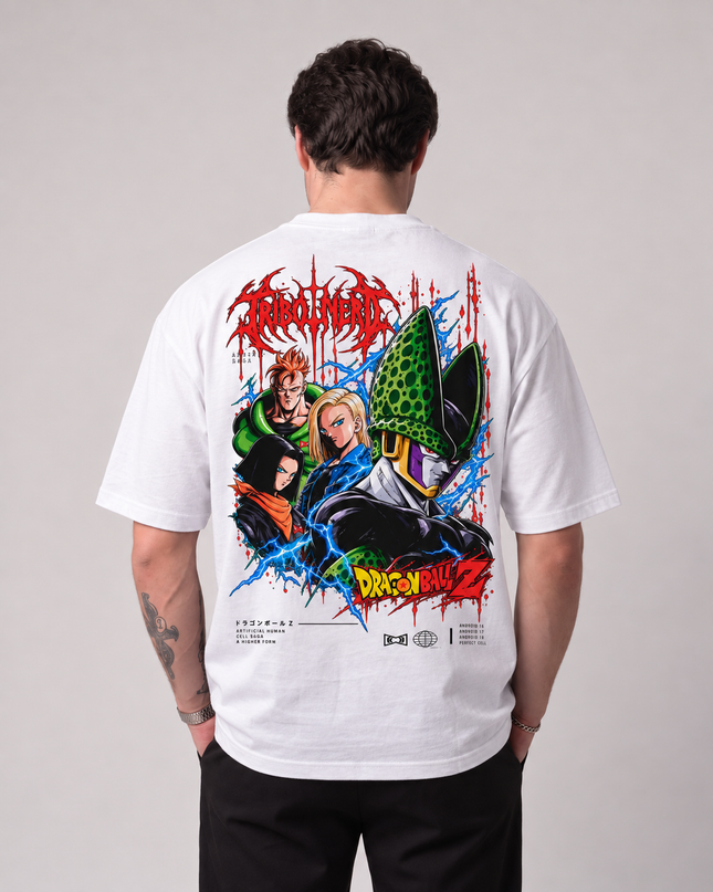 CAMISETA ANDROID SAGA – CELL & ANDROIDS | Tribo Nerd
