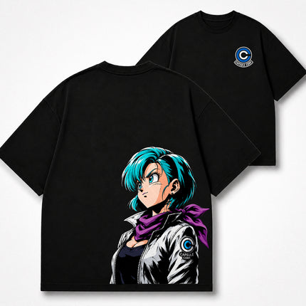 CAMISETA BULMA CAPSULE CORP – FUTURE LEGACY