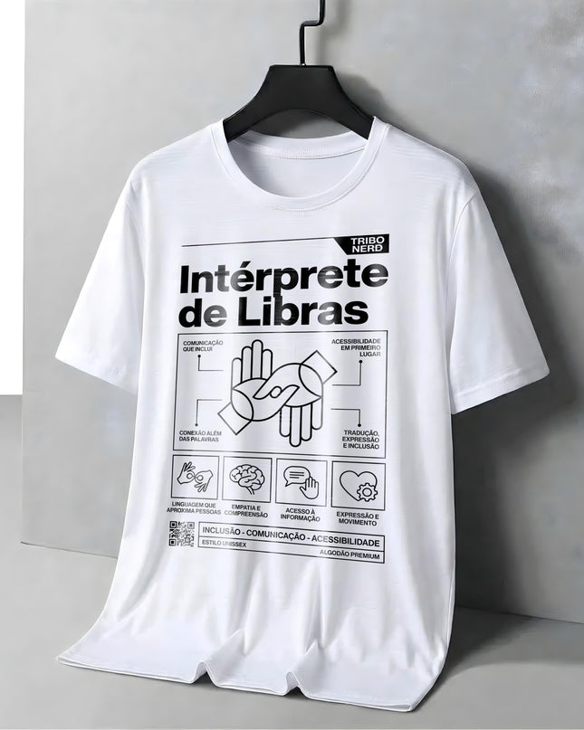 CAMISETA INTÉRPRETE DE LIBRAS
