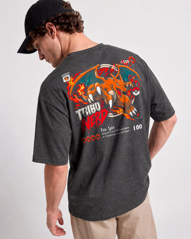 CAMISETA CHARIZARD FIRE SPIN - POKÉMON