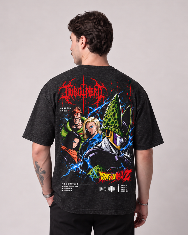 CAMISETA ANDROID SAGA – CELL & ANDROIDS | Tribo Nerd