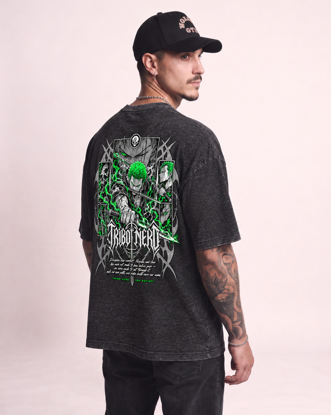 CAMISETA ZORO LÂMINA ESMERALDA - ONE PIECE