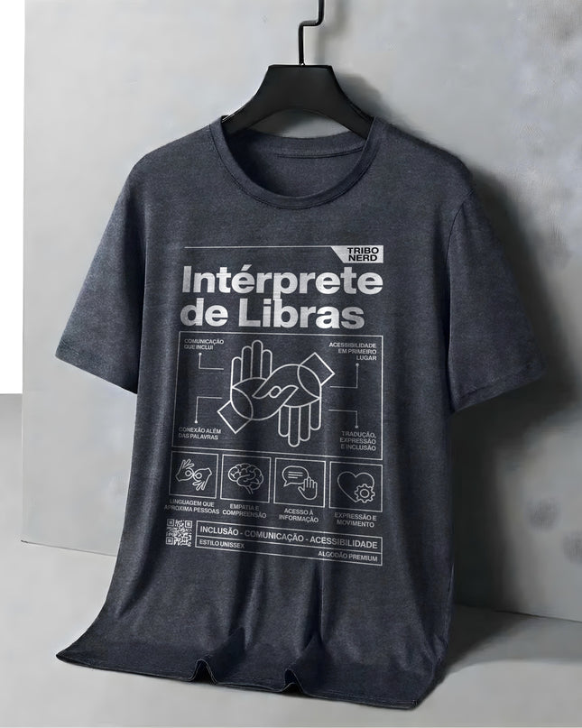 CAMISETA INTÉRPRETE DE LIBRAS