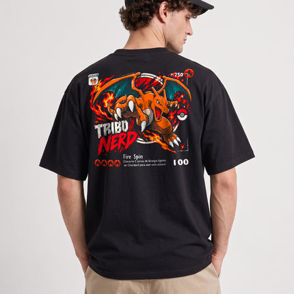CAMISETA CHARIZARD FIRE SPIN - POKÉMON