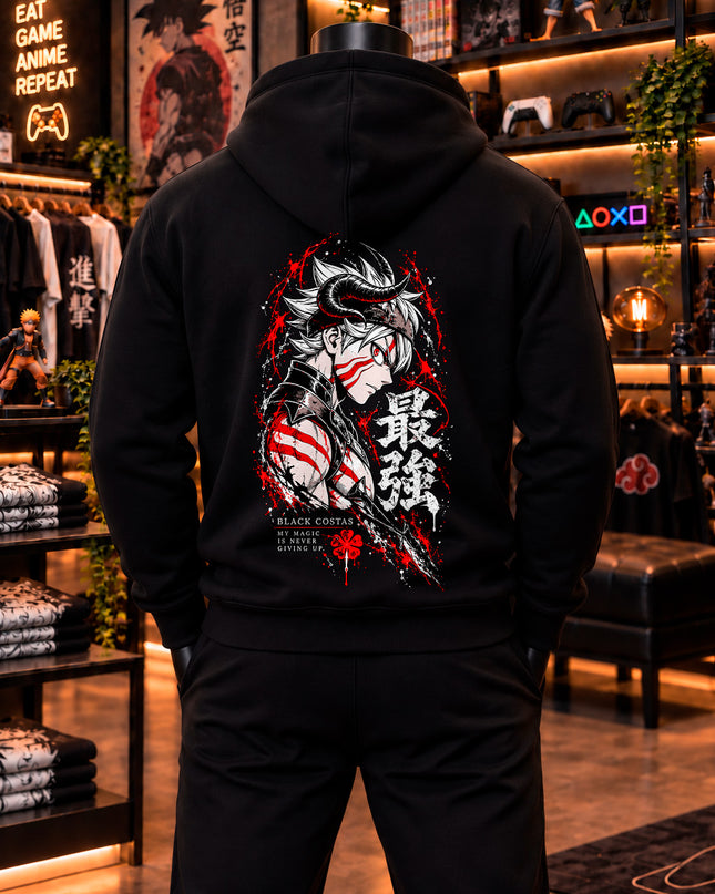 Moletom Asta – Poder Anti-Magia | Black Clover | Tribo Nerd
