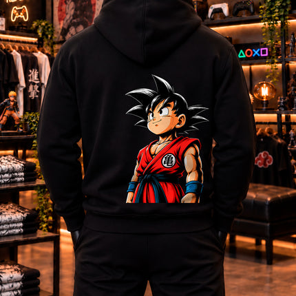 Moletom Goku Clássico – Dragon Ball | Frente e Costas