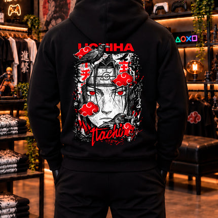 Moletom Itachi Uchiha – Corvos da Akatsuki | Naruto | Tribo Nerd