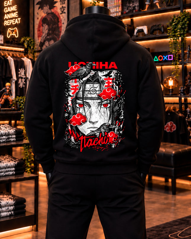 Moletom Itachi Uchiha – Corvos da Akatsuki | Naruto | Tribo Nerd