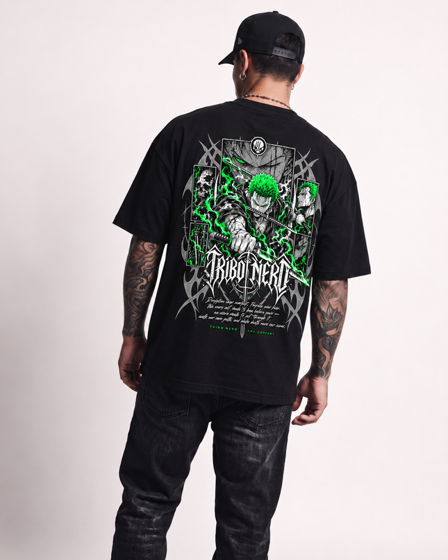 CAMISETA ZORO LÂMINA ESMERALDA - ONE PIECE