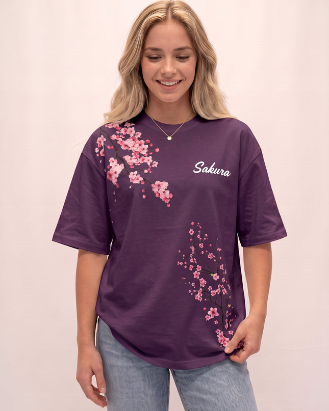 CAMISETA FEMININA SAKURA - FLORES DE CEREJEIRA