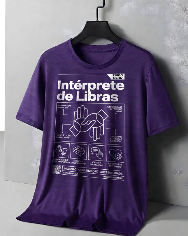 CAMISETA INTÉRPRETE DE LIBRAS