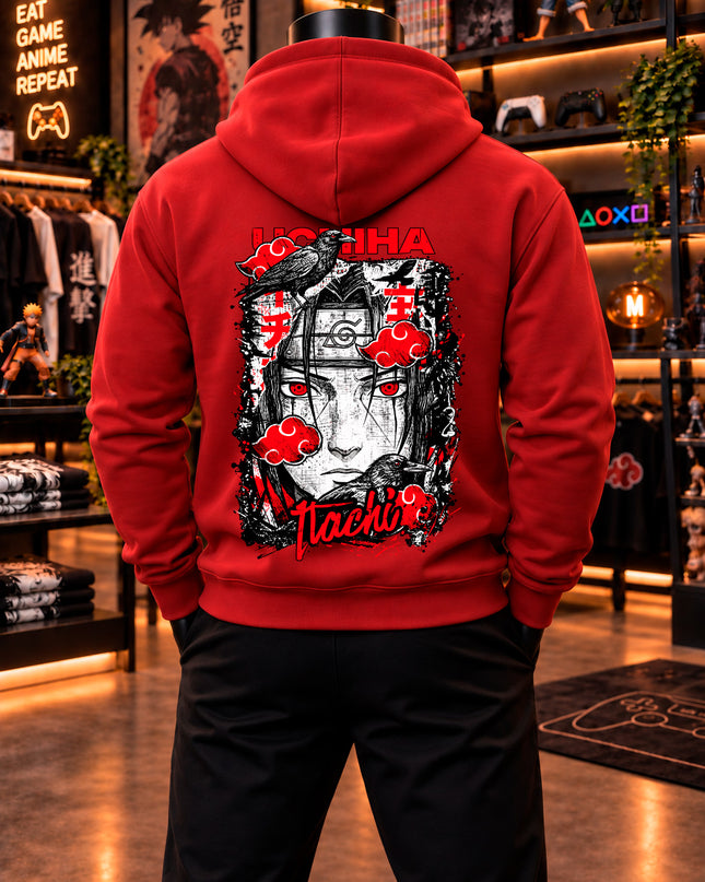 Moletom Itachi Uchiha – Corvos da Akatsuki | Naruto | Tribo Nerd