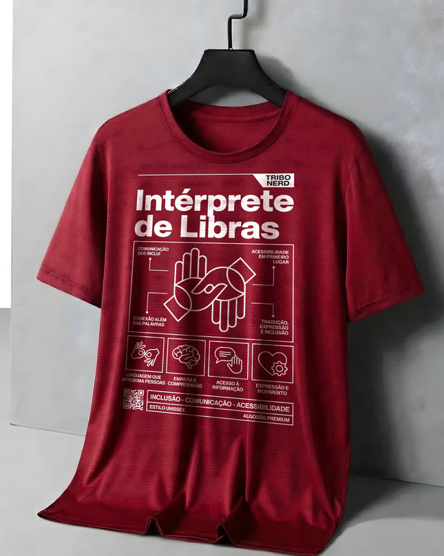 CAMISETA INTÉRPRETE DE LIBRAS