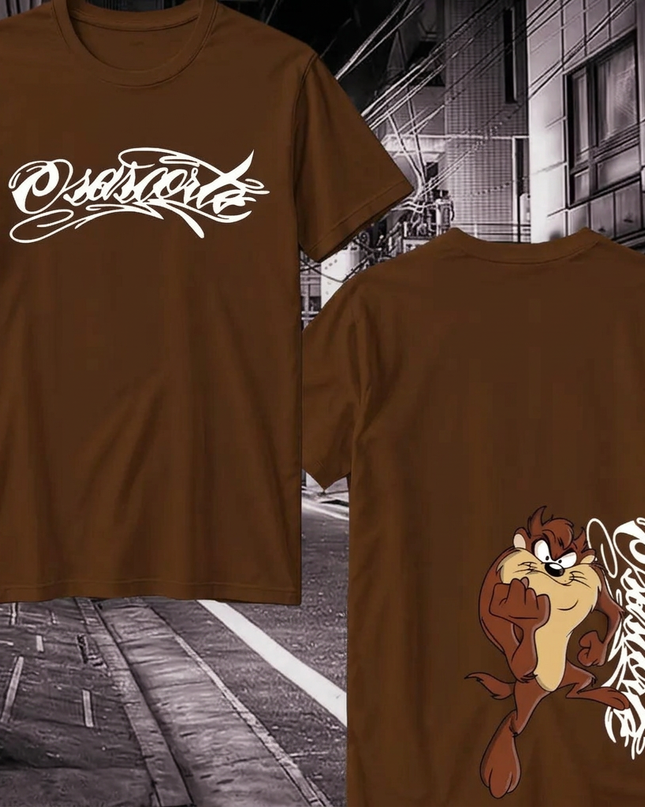 Camiseta Osasorte Taz marrom